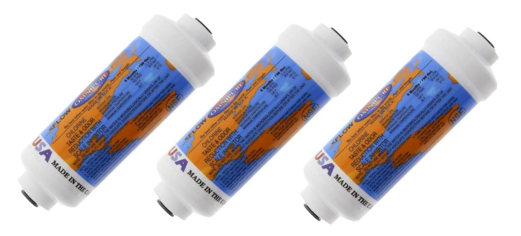 Omnipure - K2385-JJ  6" x 2" ALL Phosphate Inline Filter - Image 3