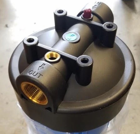 PureT - B908-BNA Series - 20" Big Blue Double O-Ring Filter Housing with 1/4" NPT Pressure Gauge Port - Image 3